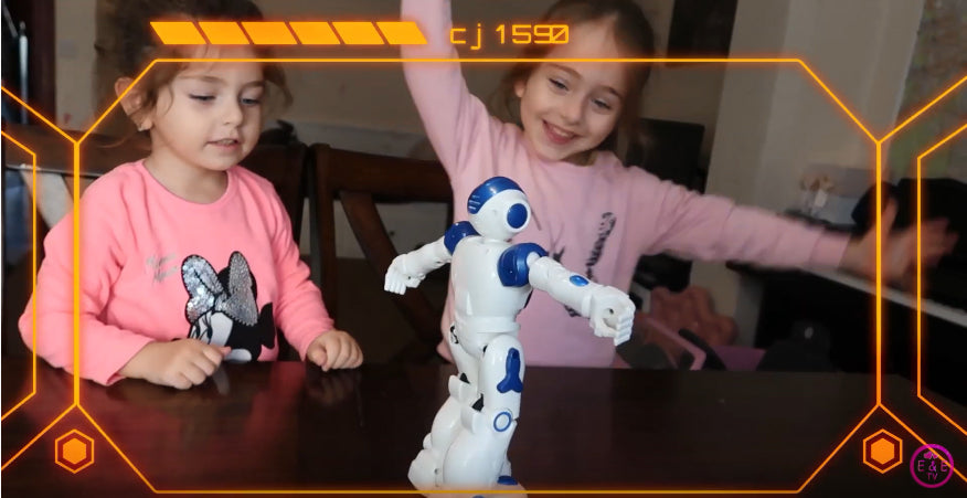 SGILE RC Robot Toy, Programmable Intelligent , Blue – sgile