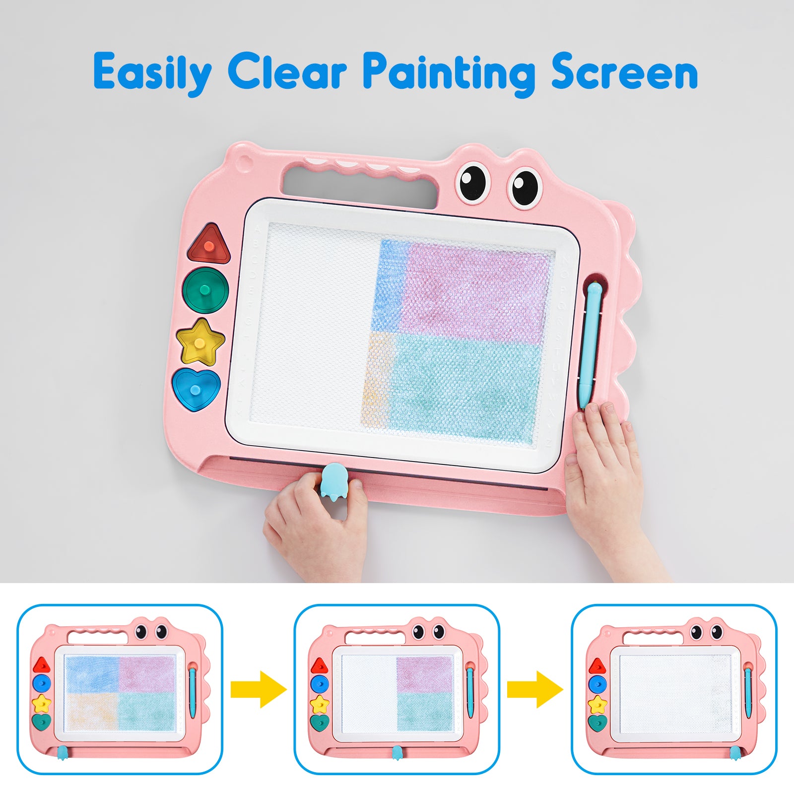 SGILE Magnetic Drawing Board Toy for Kids, Blue - Large for sale